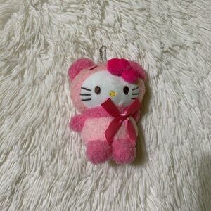 Hello Kitty Plush Bag Charm Keychain Pink Kawaii Cute Coquette Girly